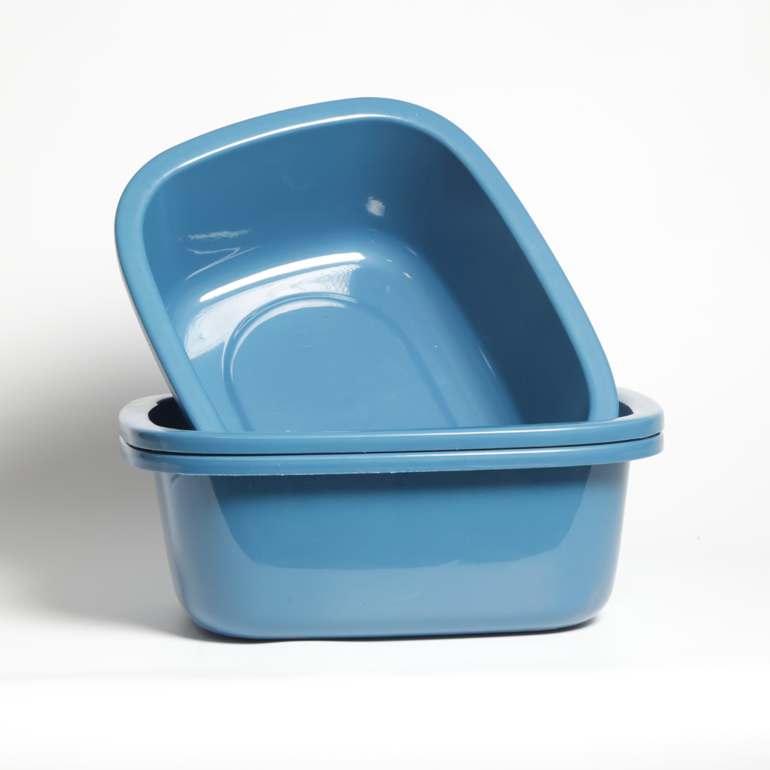 SUPERIOR Plásticos™ Recycled Plastic Multi-Purpose Tub, 8.6 L / 9 Qt Rectangular Basin (Blue)