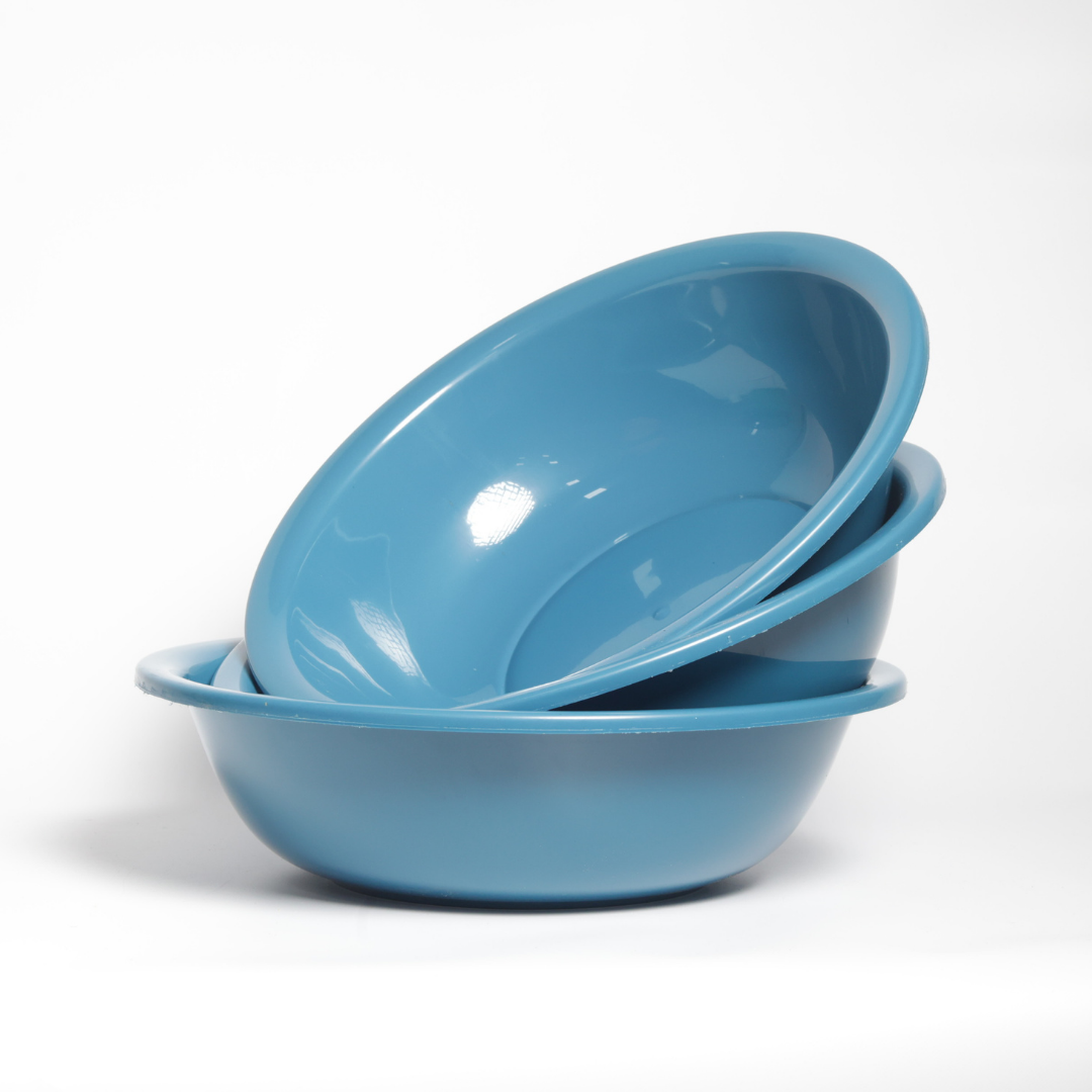 SUPERIOR Plásticos™ Recycled Plastic Multi-Purpose Tub, 5.8 L / 6 Qt Round Basin (Blue)