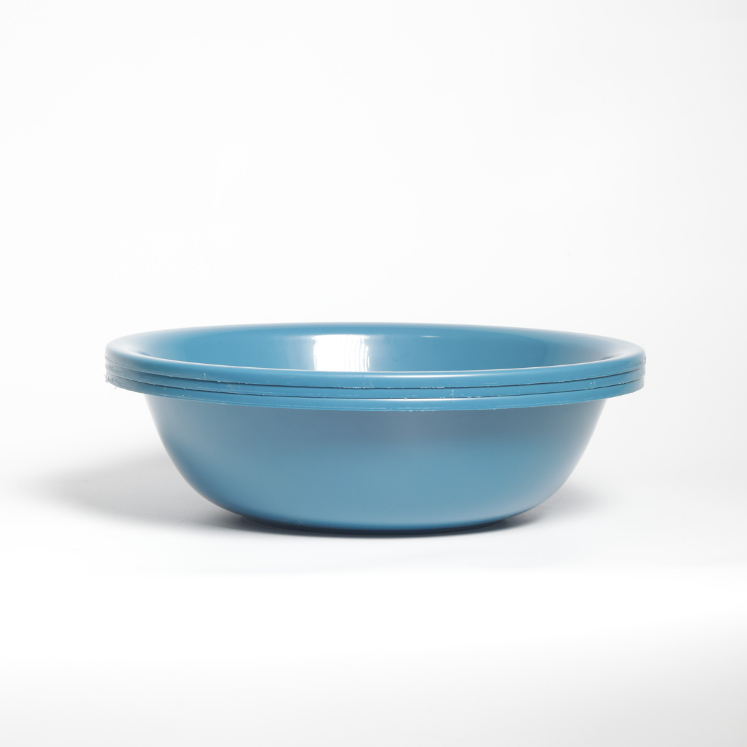 SUPERIOR Plásticos™ Recycled Plastic Multi-Purpose Tub, 5.8 L / 6 Qt Round Basin (Blue)