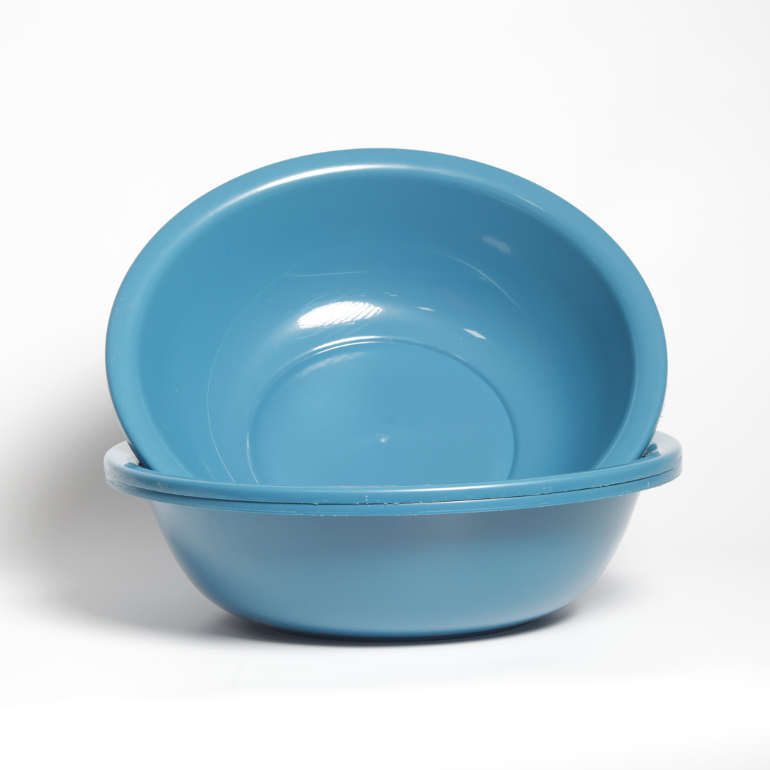 SUPERIOR Plásticos™ Recycled Plastic Multi-Purpose Tub, 5.8 L / 6 Qt Round Basin (Blue)