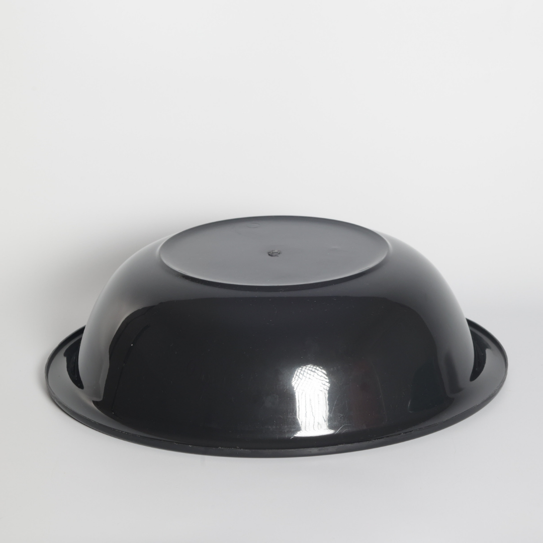 SUPERIOR Plásticos™ Recycled Plastic Multi-Purpose Tub, 5.8 L / 6 Qt Round Basin (Black)
