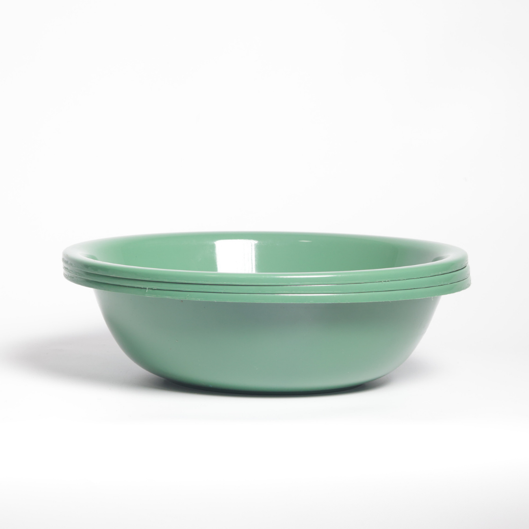 SUPERIOR Plásticos™ Recycled Plastic Multi-Purpose Tub, 5.8 L / 6 Qt Round Basin (Green)