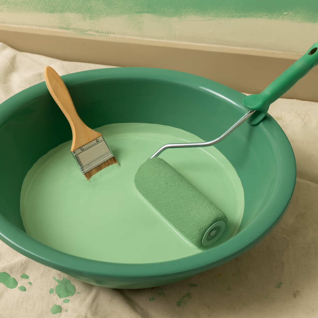 SUPERIOR Plásticos™ Recycled Plastic Multi-Purpose Tub, 5.8 L / 6 Qt Round Basin (Green)