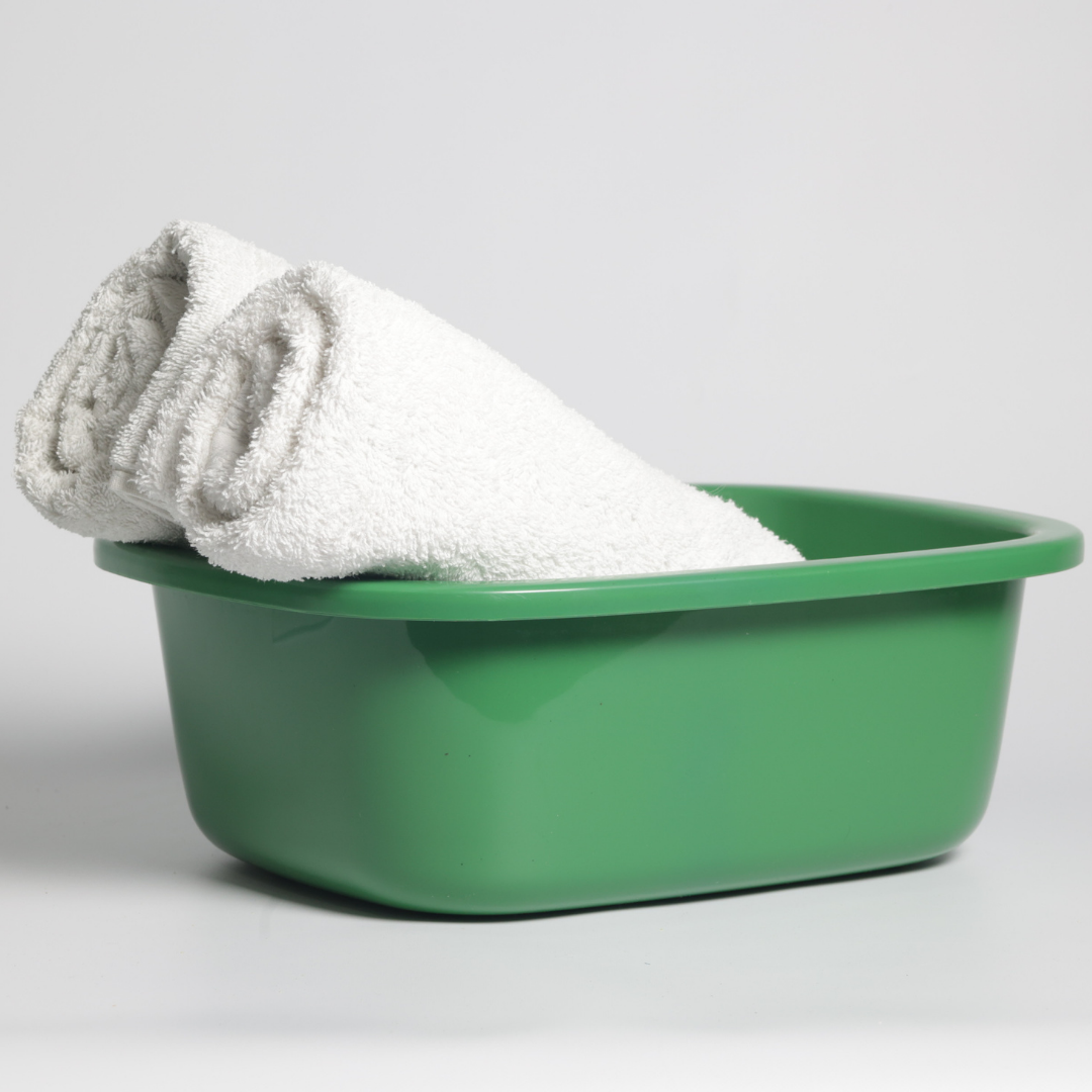 SUPERIOR Plásticos™ Recycled Plastic Multi-Purpose Tub, 8.6 L / 9 Qt Rectangular Basin (Green)