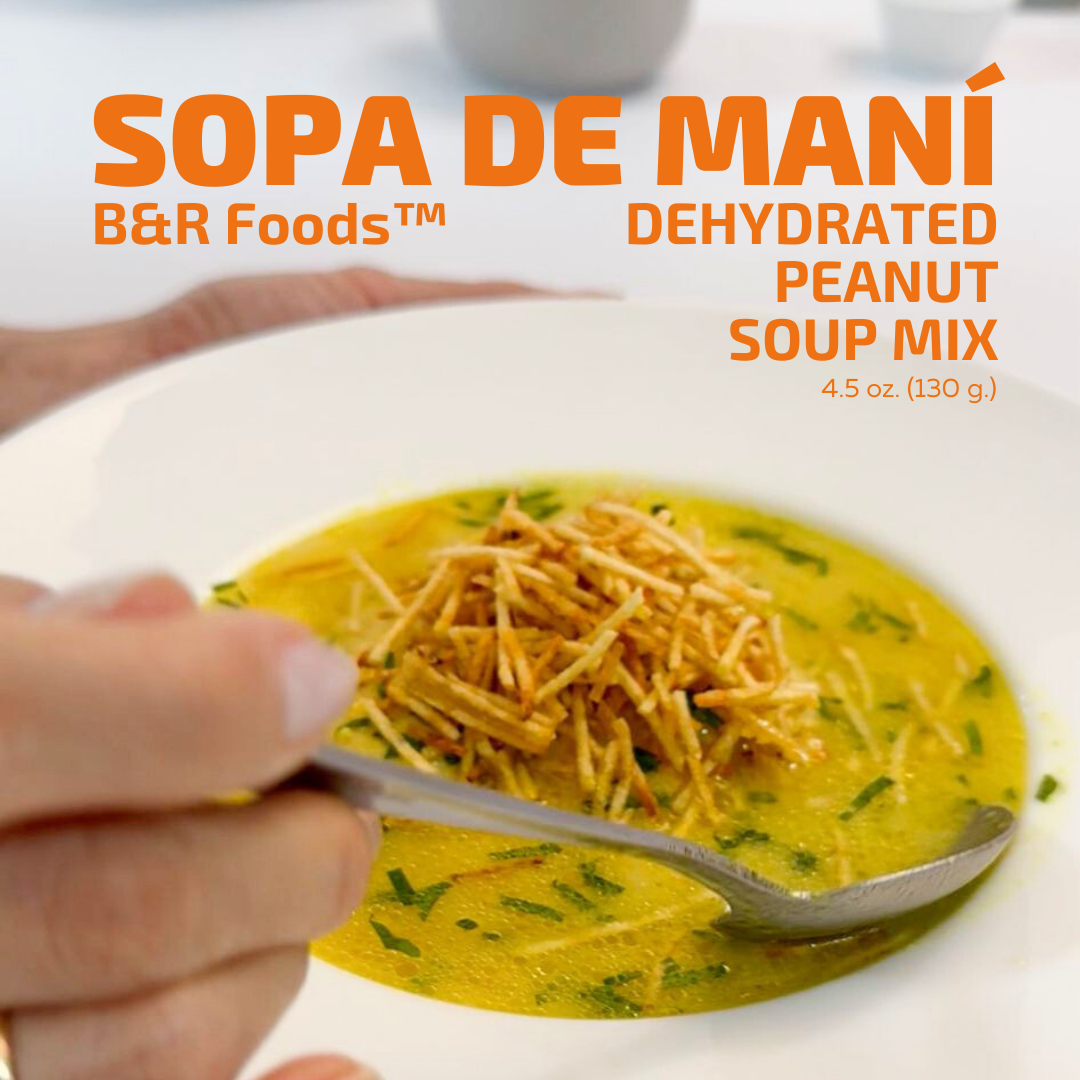 B&R Foods™ Mix Sopa de Maní / Peanut Soup Mix, 4.5 oz. (130 g) Doy Pack