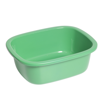 SUPERIOR Plásticos™ Recycled Plastic Multi-Purpose Tub, 8.6 L / 9 Qt Rectangular Basin (Green)