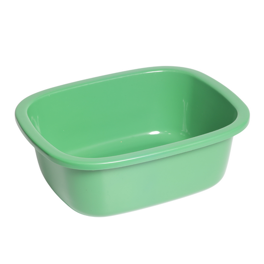 SUPERIOR Plásticos™ Recycled Plastic Multi-Purpose Tub, 8.6 L / 9 Qt Rectangular Basin (Green)