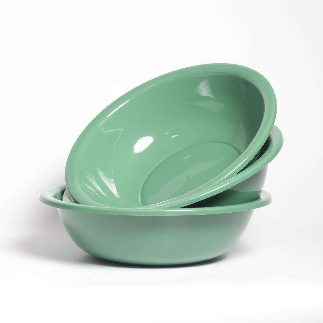SUPERIOR Plásticos™ Recycled Plastic Multi-Purpose Tub, 5.8 L / 6 Qt Round Basin (Green)