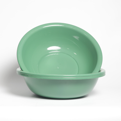 SUPERIOR Plásticos™ Recycled Plastic Multi-Purpose Tub, 5.8 L / 6 Qt Round Basin (Green)