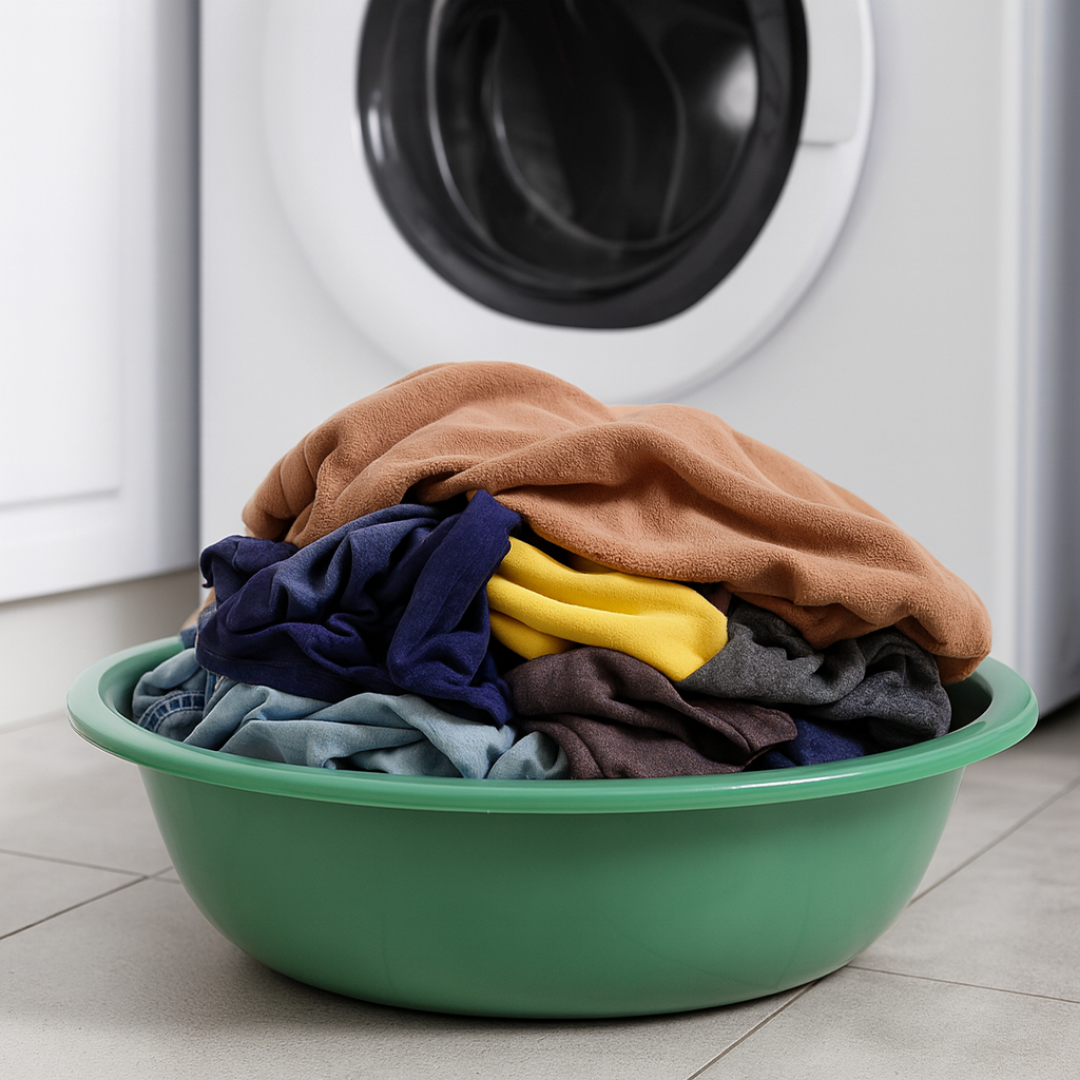 SUPERIOR Plásticos™ Recycled Plastic Multi-Purpose Tub, 5.8 L / 6 Qt Round Basin (Green)