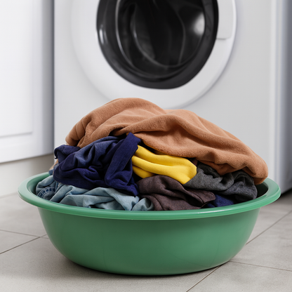 SUPERIOR Plásticos™ Recycled Plastic Multi-Purpose Tub, 5.8 L / 6 Qt Round Basin (Green)