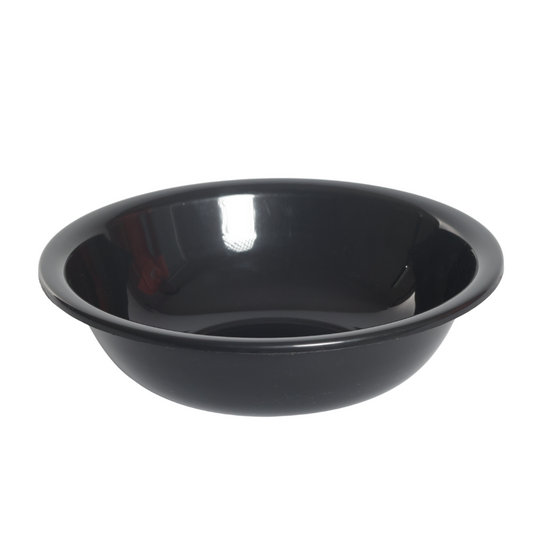 SUPERIOR Plásticos™ Recycled Plastic Multi-Purpose Tub, 5.8 L / 6 Qt Round Basin (Black)