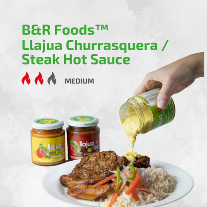 B&R Foods™ Llajua Churrasquera / Steak Hot Sauce, 7.76 oz. (220 g.) Jar