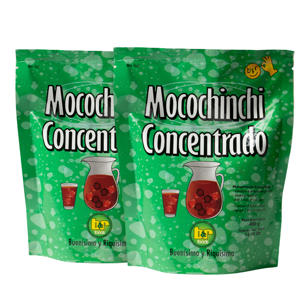 B&R Foods™ Mocochinchi Concentrado / Peach Tea Concentrated, 14.10 fl. oz. (400 g.) Doy Pack